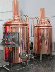 Clun Brewery brewing equipment