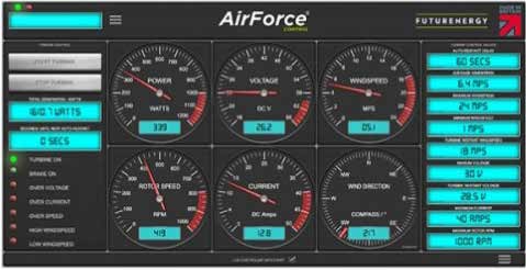 AirForce control panel from FuturEnergy