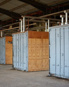 Photo of wood drying containers