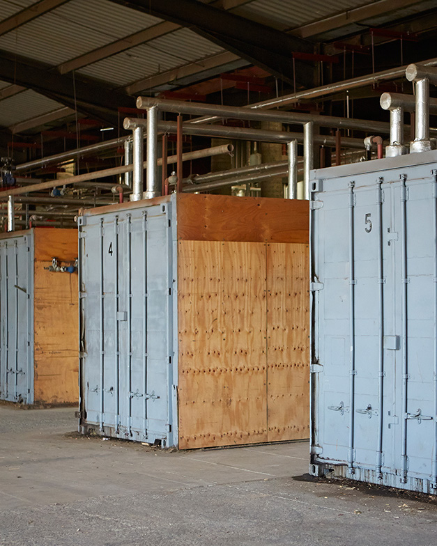 Photo of wood drying containers
